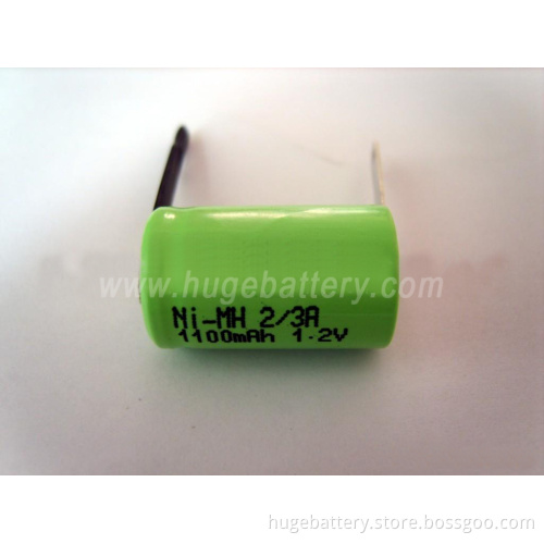 1.2V 2/3A 1, 100mAh NiMH Battery (High Discharge Rate)